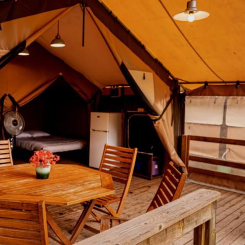 Canvas and wooden tent 5 persons - Tent Lodge Victoria 2ch