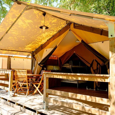 Canvas and wooden tent 5 persons - Tent Lodge Victoria 2ch