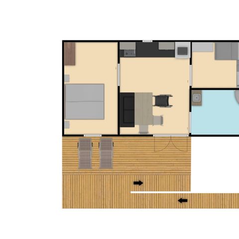 MOBILE HOME 4 people - Marronnier adapted