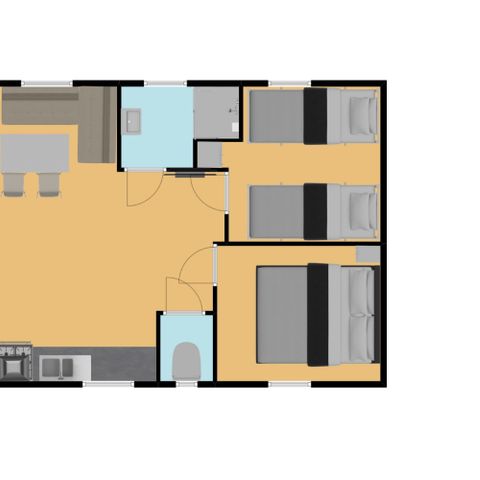 MOBILE HOME 4 people - Pommier with river view