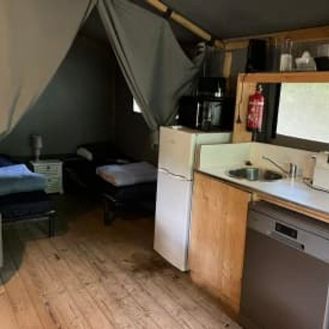 Canvas and wooden tent 4 persons - Cocotier