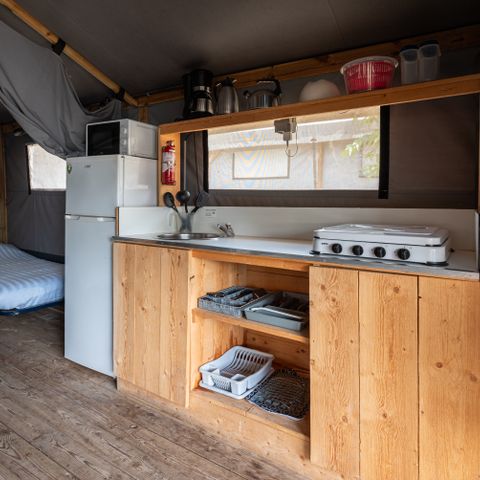 Canvas and wooden tent 4 persons - Cocotier