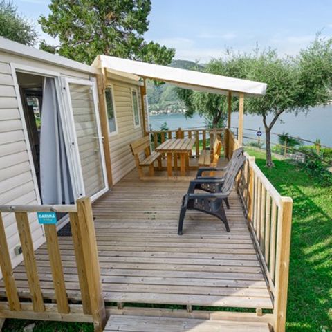 Mobile home 4 persons - Mobile-home | Comfort | 2 Bedrooms | 4 Pers. | Raised terrace | Air-con.
