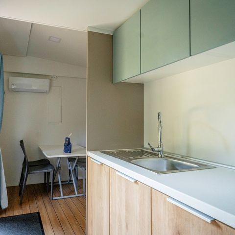 Mobile home 6 persons - Mobile-home | Comfort | 2 Bedrooms | 4/6 Pers. | Raised terrace | Air-con.