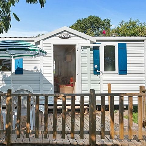 Mobile home 6 persons - Mobil-home | Classic XL | 3 Bedrooms | 6 Pers. | Terrace with roof overhang, not covered | Air conditioning.