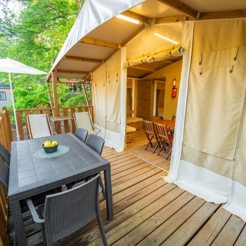 CANVAS AND WOOD TENT 5 people - Lodge Tent Deluxe