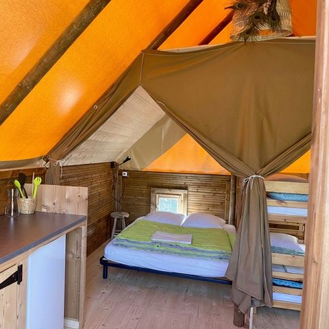 CANVAS AND WOOD TENT 5 people - Glamptent 2.0