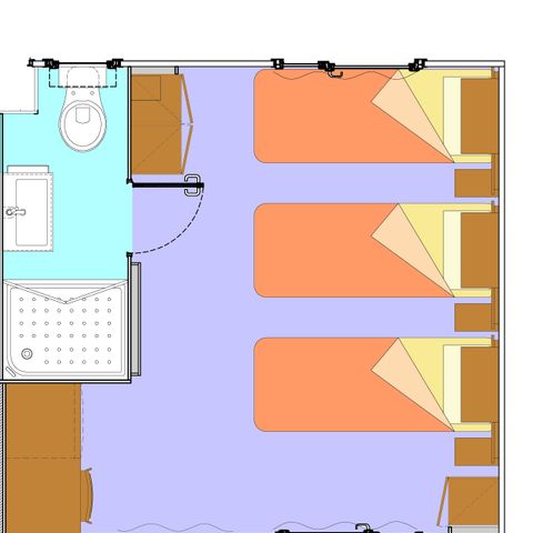 Mobile home 3 persons - GREEN ROOM