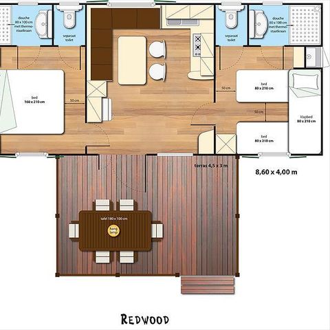 MOBILE HOME 5 people - SunLodge Redwood