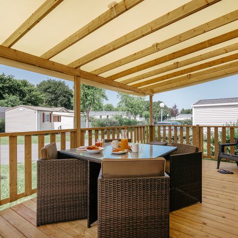 MOBILE HOME 6 people - Premium | 3 Bedrooms | 6 Pers. | Terrace Lounge | Air-con.