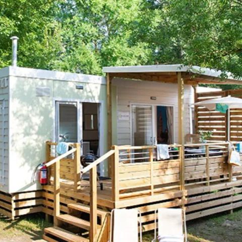 BUNGALOW 6 people - Mobile-home | Comfort | 3 Bedrooms | 6 Pers. | Raised terrace | 2 bathrooms | Air-con.