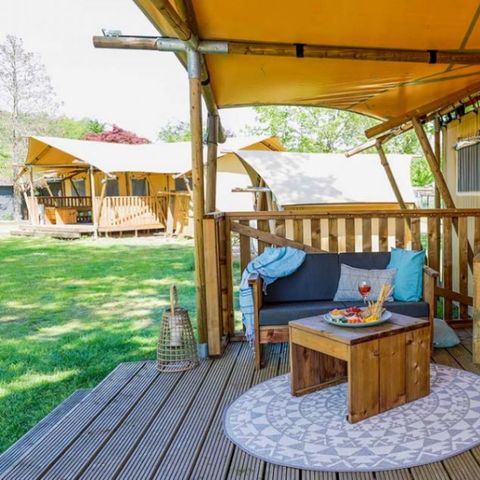 CANVAS AND WOOD TENT 5 people - TENTE LODGE 40 m2 2 rooms 4/5 people