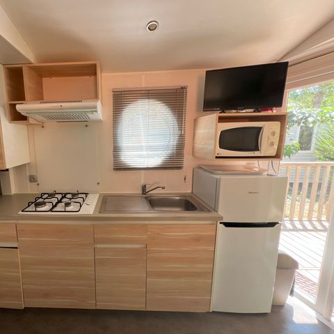 MOBILE HOME 6 people - 2 bedrooms - TV - CLIM