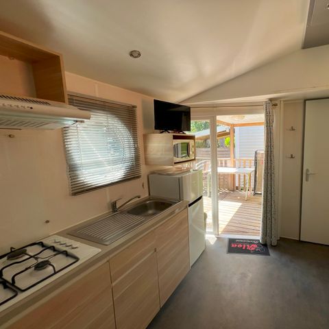 MOBILE HOME 6 people - 2 bedrooms - TV - CLIM