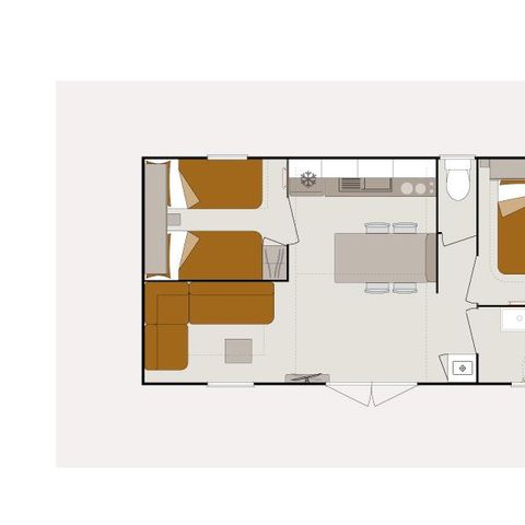 MOBILE HOME 6 people - 4/6 persons 2 bedrooms, LUXURY and pond side, 31m2 category 4