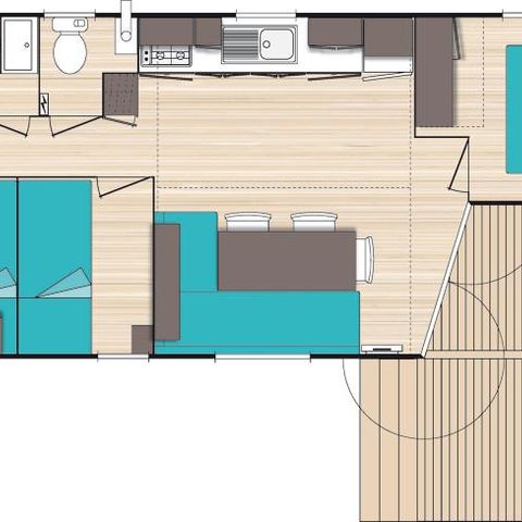 MOBILE HOME 6 people - COMFORT