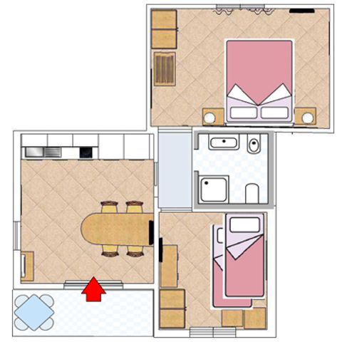 BUNGALOW 4 people - TRILO STANDARD