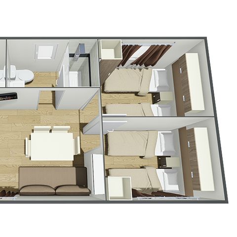 MOBILE HOME 6 people - MAXICARAVAN DELUXE