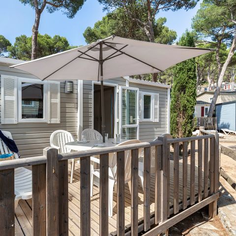MOBILE HOME 6 people - Classic | 2 Bedrooms | 4/6 Pers. | Terrace with elevated roof (not covered) | Air conditioning.