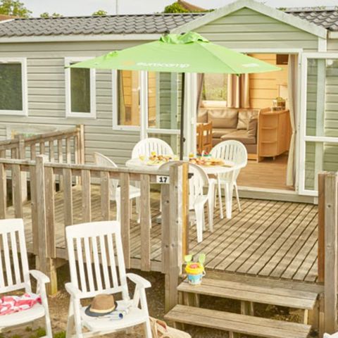 MOBILE HOME 8 people - Classic | 3 Bedrooms | 6/8 Pers. | Uncovered elevated terrace | Air-conditioning.