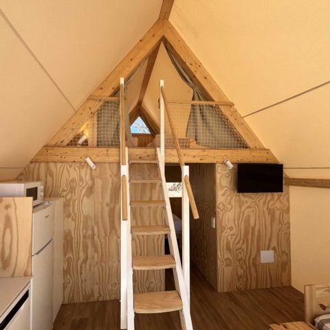 Canvas and wooden tent 4 persons - Glamping Kentia