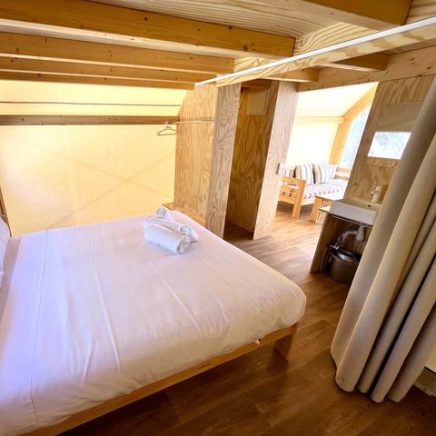 Canvas and wooden tent 5 persons - Iris