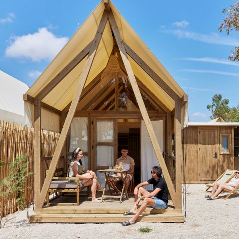 CANVAS AND WOOD TENT 2 people - Glamping Cabin-Tent Senyoret