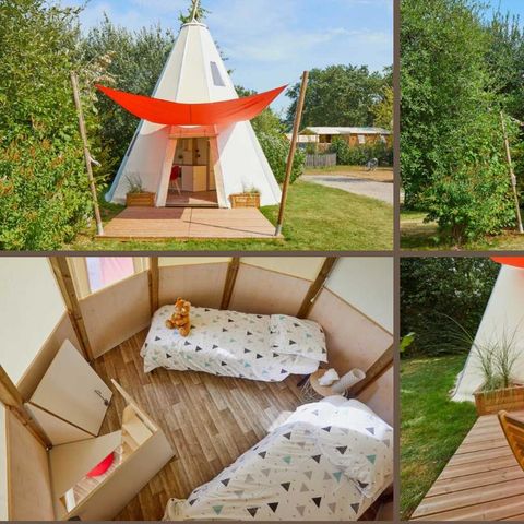 Accommodation 5 persons - TIPI - HOME 3bed - Without bathroom - 34m2