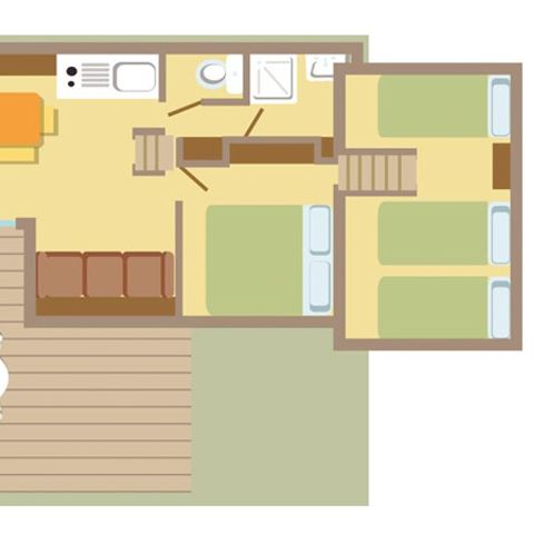 CHALET 5 people - CHALET COMFORT MEZZANINE 2bed 5pers - 36m2