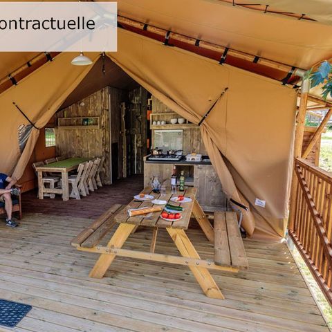 CANVAS AND WOOD TENT 4 people - Lodge Tent