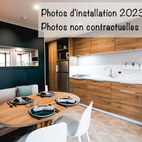 MOBILE HOME 4 people - Family Premium BDL 28m² - Air conditioning + TV + Covered terrace