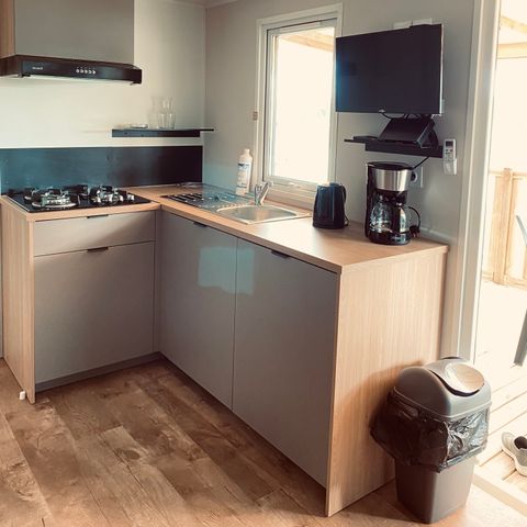 MOBILE HOME 6 people - Espace Premium BDL 32/33m² Air conditioning + TV + Covered terrace