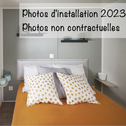 MOBILE HOME 6 people - Espace Premium BDL 32/33m² Air conditioning + TV + Covered terrace
