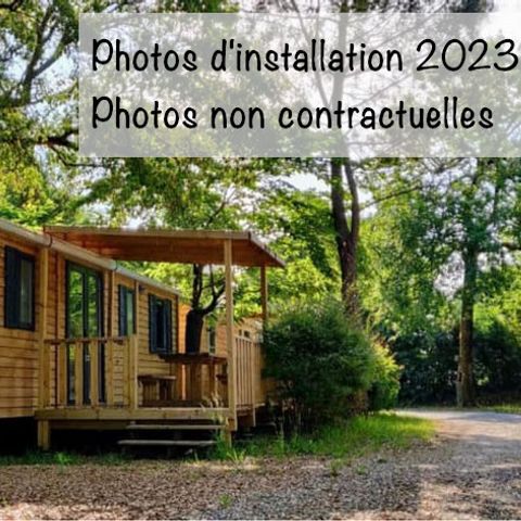 MOBILE HOME 6 people - Espace Premium BDL 32/33m² Air conditioning + TV + Covered terrace