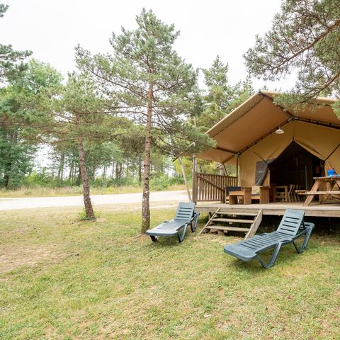 Lodge 6 persons - Ciela Nature Lodge tent - 2 bedrooms - Fitted kitchen - Bathroom