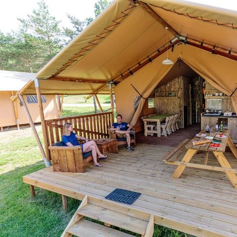 Lodge 6 persons - Ciela Nature Lodge tent - 2 bedrooms - Fitted kitchen - Bathroom