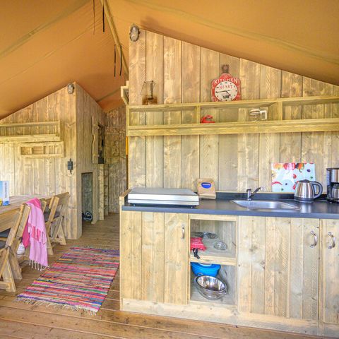 Lodge 6 persons - Ciela Nature Lodge tent - 3 bedrooms - Fitted kitchen - Bathroom