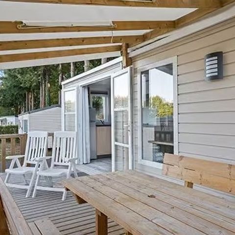 MOBILE HOME 4 people -  Premium | 2 Bedrooms | 4 Pers | Raised terrace | Air conditioning | TV