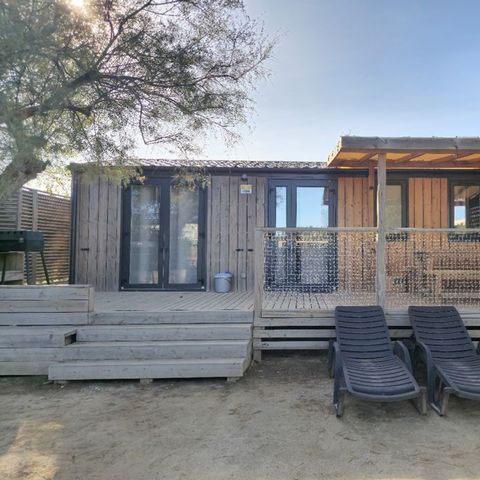 MOBILE HOME 6 people - | Premium Exclusive | 3 Bedrooms | 6 Pers. | Raised terrace | Air conditioning | TV