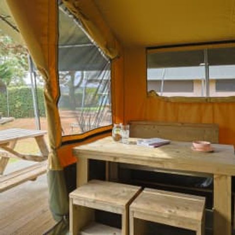 CANVAS AND WOOD TENT 6 people - Bulot