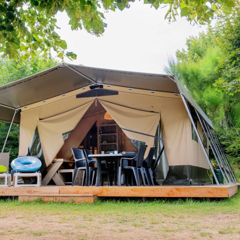 CANVAS AND WOOD TENT 6 people - Bulot