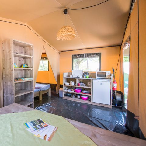 CANVAS AND WOOD TENT 6 people - Bulot