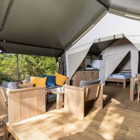 CANVAS AND WOOD TENT 5 people - Comfort Safari