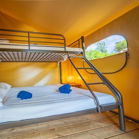 CANVAS AND WOOD TENT 5 people - Super Lodge Tent | 2 Bedrooms | 4/5 Pers. | No bathroom