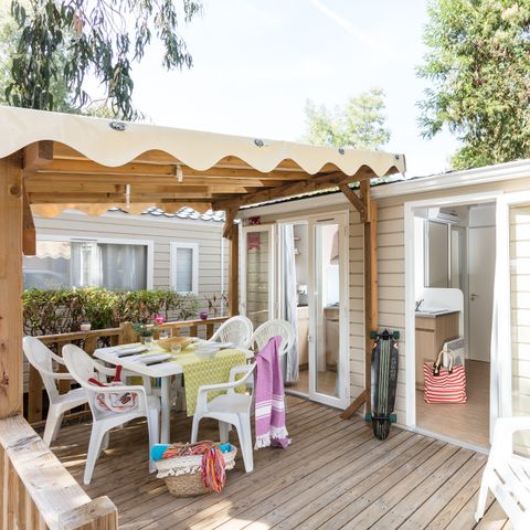 MOBILE HOME 6 people - Mobile-home | Comfort | 3 Bedrooms | 6 Pers. | Raised terrace | Air conditioning