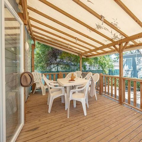 MOBILE HOME 6 people - Mobile-home | Comfort | 2 Bedrooms | 4/6 Pers. | Raised terrace | Air conditioning | TV