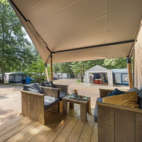 CANVAS AND WOOD TENT 4 people - Safari tent Comfort + airco