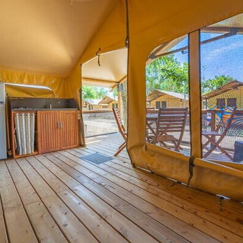 LODGE 5 people - Super Lodge Tent | 2 Bedrooms | 4/5 Pers. | Single Terrace | No bathroom