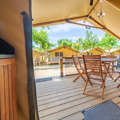 LODGE 5 people - Super Lodge Tent | 2 Bedrooms | 4/5 Pers. | Single Terrace | No bathroom