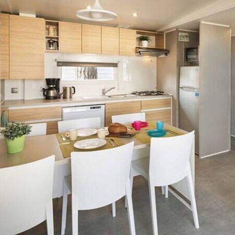 MOBILE HOME 6 people - Mobil-home | Premium | 3 Bedrooms | 6 Pers. | Terrace Lounge | Air-con.